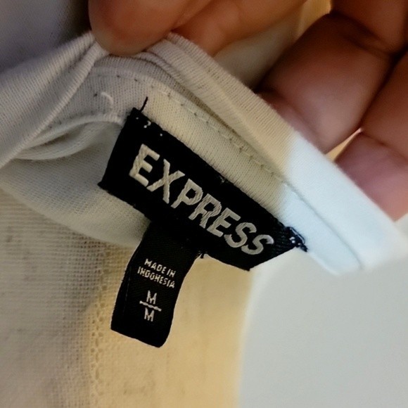 Express NWOT Women's Skull & Roses Live Free Top w/Corset-style Lace Up Front, M - Picture 5 of 8